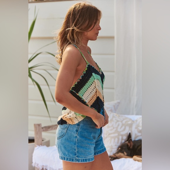 NEW Free People Swim Up Crop Tank Top - Picture 4 of 15